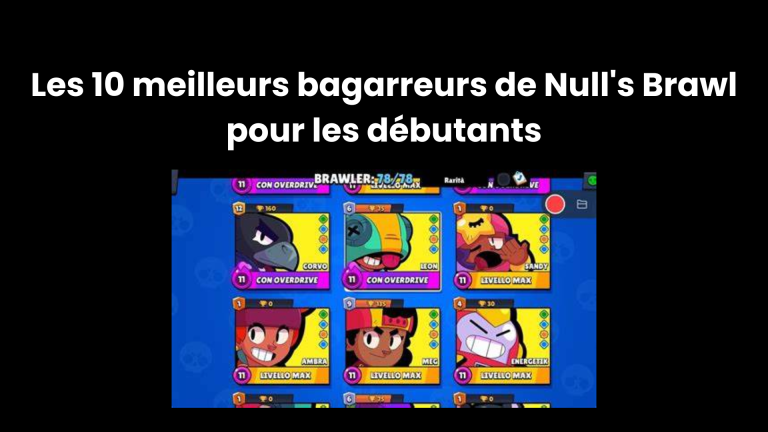 Les 10 meilleurs bagarreurs de Null’s Brawl pour les débutants